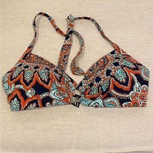 Lands' End Multicolor Bikini Top